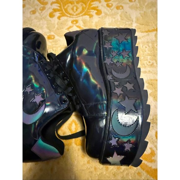 Y.R.U. REFLECTIVE LALA LUNA PLATFORM SNEAKERS dollskill sold out - Picture 4 of 7